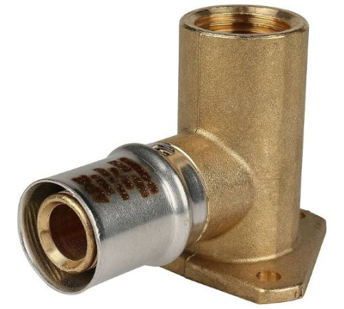 Угол настенный с креплением внутренняя резьба удлиненный 20х1/2" под пресс для металлопластиковых труб  