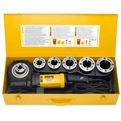 REMS Амиго 2 компакт Электрический резьбонарезной клупп с быстросменными головками