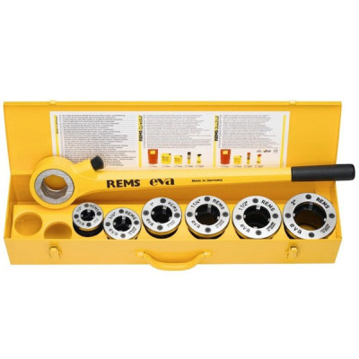 REMS Eва ручной клупп Ручной клупп с быстросменными резьбонарезными головками