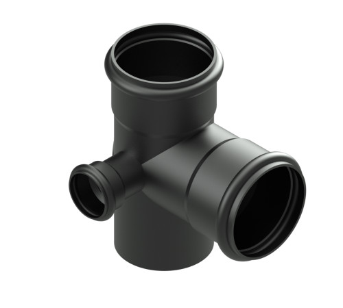 Крестовина двухплоскостная левая Ø 108х108х48  90 гр.