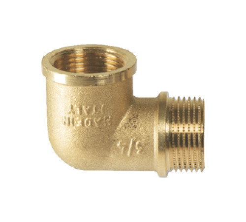 EBF12.34 Угольник, 90°, НВ, 3/4", 3/4", латунь Elsen