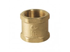  Муфта, ВВ, 1", , латунь, равнопроходная 