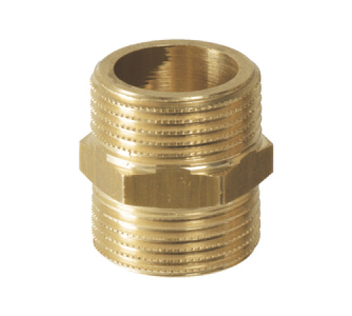  Ниппель, НН, 3/4",  латунь, равнопроходной