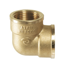  Угольник, 90°, ВВ, 1", 1", латунь 