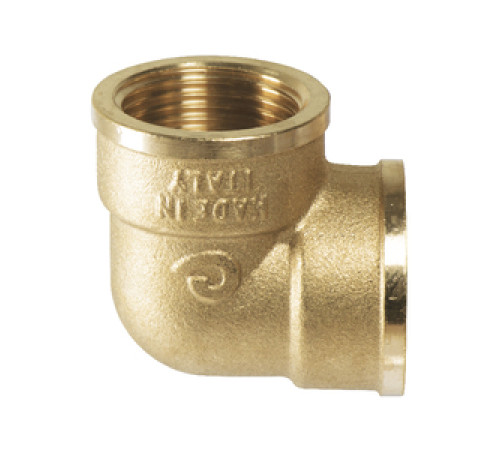 Угольник, 90°, ВВ, 1/2", 1/2", латунь