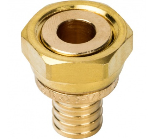  Переходник с накидной гайкой 20xG 1/2 для труб из сшитого полиэтилена аксиальный 