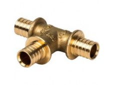  Тройник равнопроходный 16x16x16 для труб из сшитого полиэтилена аксиальный 