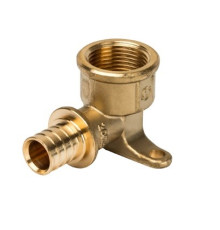  Угольник настенный с креплением 16xRp 1/2 для труб из сшитого полиэтилена аксиальный 