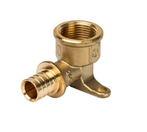  Угольник настенный с креплением 16xRp 1/2 для труб из сшитого полиэтилена аксиальный 