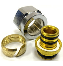 Концовка для труб Ø 16.0х2.0 мм. Накидная гайка с резьбой 1/2"