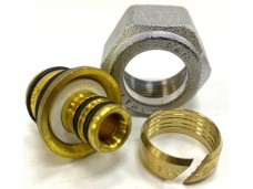 Концовка для труб Ø 16.0х2.0 мм. Накидная гайка с резьбой М 24х19