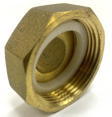 Заглушка 1" латунная  в.р 