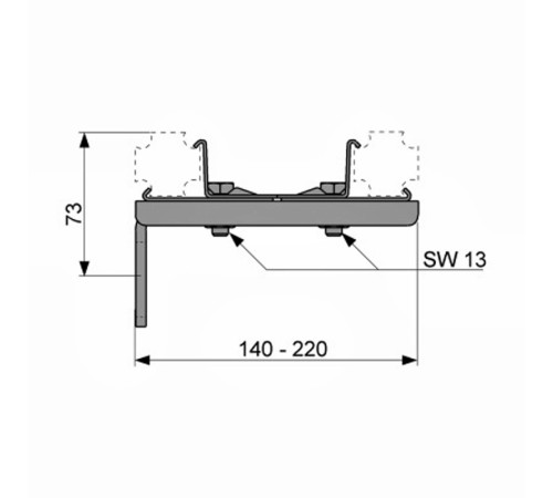 Двойное крепление TECE profil 
