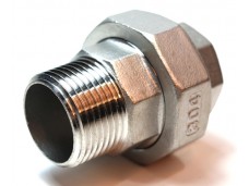 Разъемное соединение (американка) нержавеющая  1/2" вр/нр под прокладку 