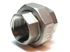 Разъемное соединение (американка) нержавеющая  1/2" вр/вр под прокладку 