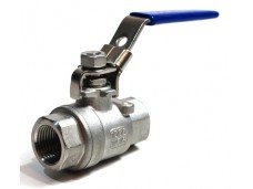 Кран шаровой нержавеющий муфтовый 1/4" 