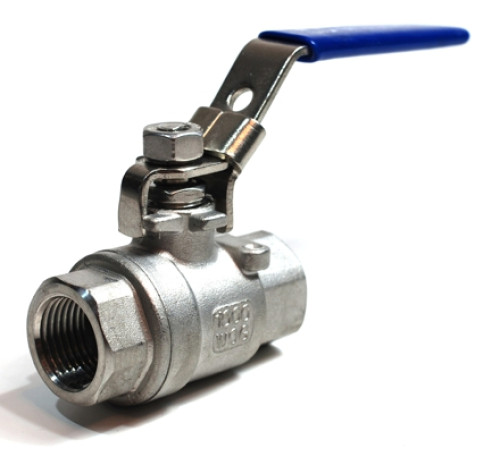 Кран шаровой нержавеющий муфтовый 1" 