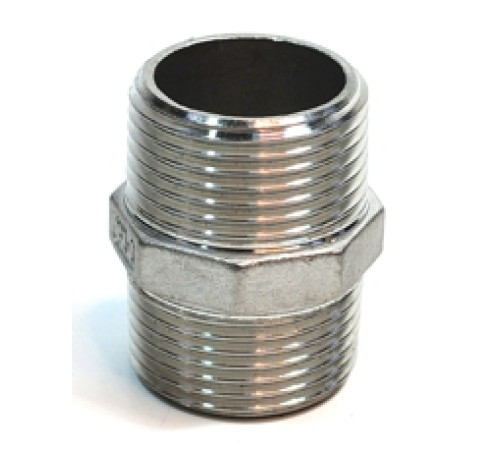 Нипель равнопроходной нержавеющий  2 1/2" 