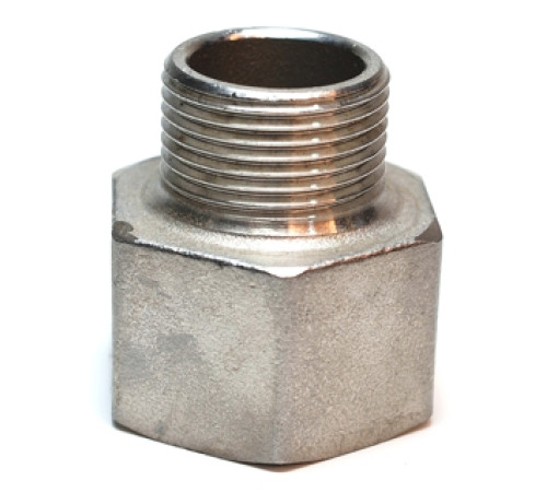 Обратная футорка нержавеющая 1" х 1/2" вр/нр