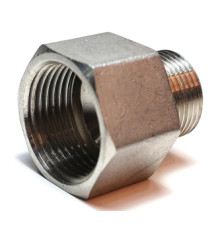 Обратная футорка нержавеющая 3/4" х 1/2" вр/нр