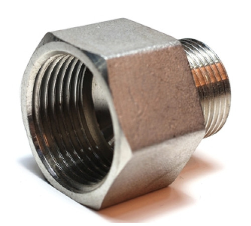 Обратная футорка нержавеющая 1" х 1/2" вр/нр