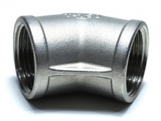 Отвод нержавеющий  45˚  1/2" вр/вр 