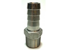 Штуцер нержавеющий под  шланг Ø10 х 1/2" н.р 