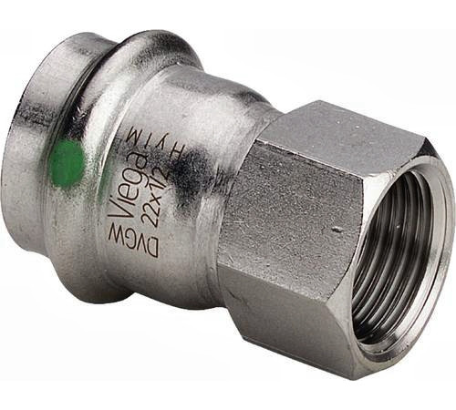 Соединительный элемент Sanpress Inox Ø22 x 3/4" в.р. 